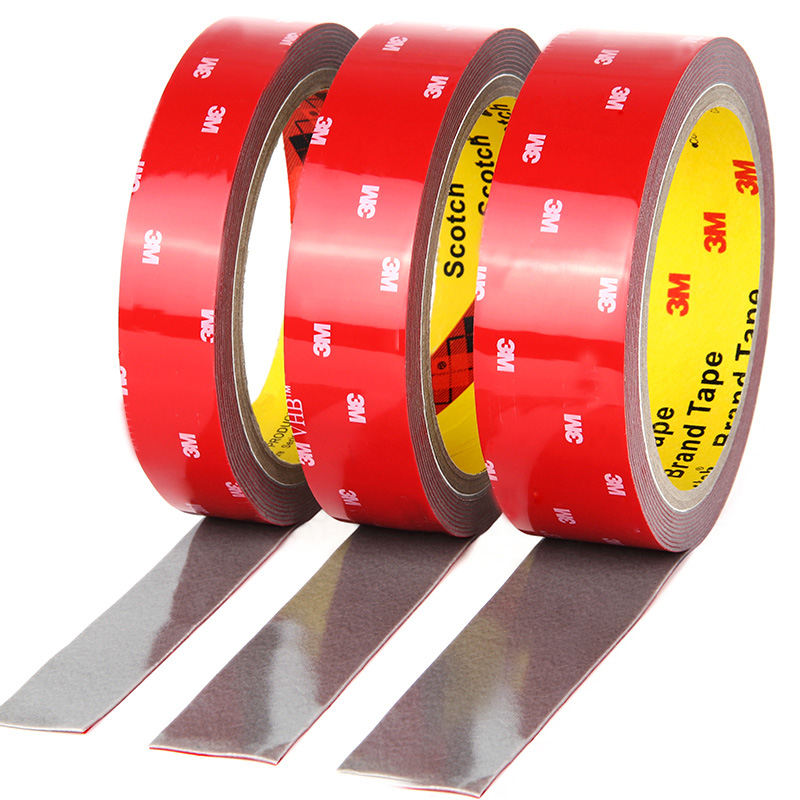 33 meters/100ft 3M VHB Dark Gray Acrylic Adhesive - 6/8/10/12/15/20/30mm Wide Double Sided Tape Roll with Firm Foam 33 meters/100ft 3M VHB Dark Gray Acrylic Adhesive - 6/8/10/12/15/20/30mm Wide Double Sided Tape Roll with Firm Foam
